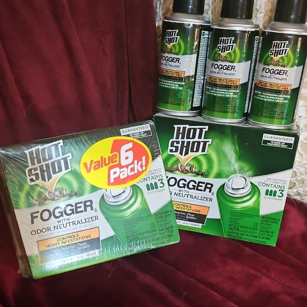 Hot Shot Fogger with Odor Neutralizer 6 Pack